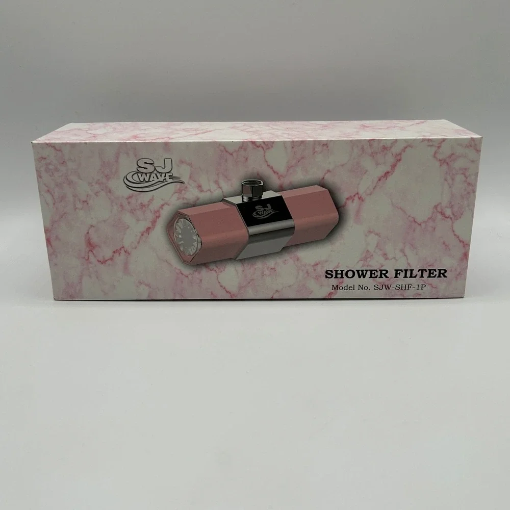 SJ Wave SJW-SHF-1P Pink Multi-Stage Shower Filter Soften Hard Water NEW OPEN BOX
